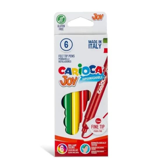 Carioci Joy 6 culori – set pentru copii, desen si colorat