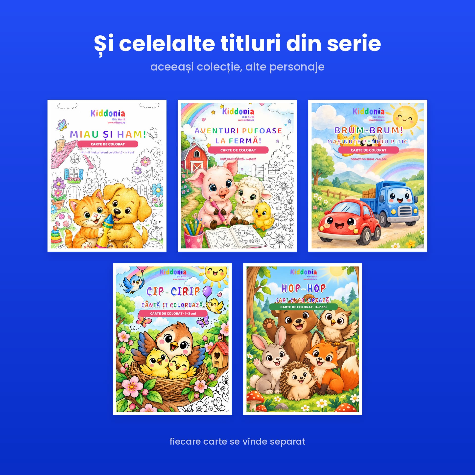 Carte de colorat Pleosc-Pleosc, 58 de desene cu animăluțe de la baltă, 1-3 ani — pagina 5 din 5
